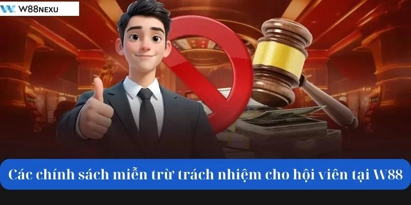 Miễn Trừ Trách Nhiệm: Sân Chơi Cá Cược W88 Công Bằng Uy Tín Các chính sách miễn trừ trách nhiệm cho hội viên tại W88.